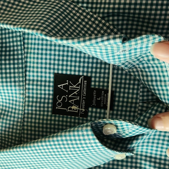 Nice men's checked button down by Jos. A. Bank. Great condition! - Picture 2 of 5